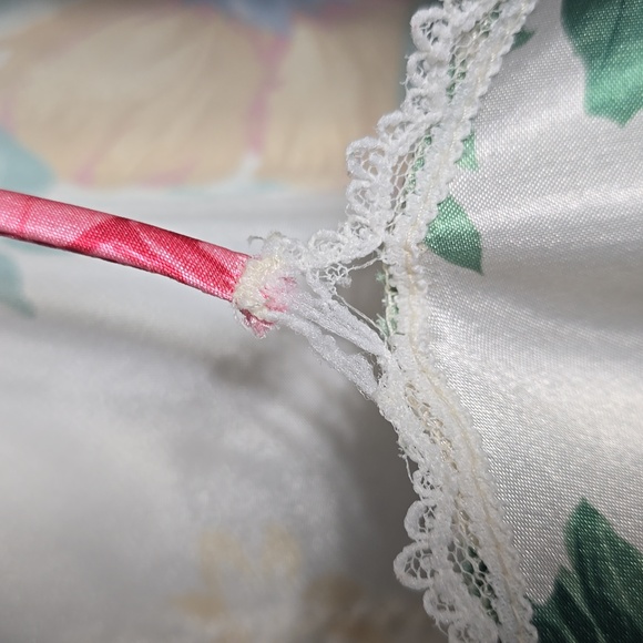 Vintage Deena Floral Lace Trim Slip Dress Sz M - Picture 6 of 13